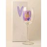 Hand-painted wine glass